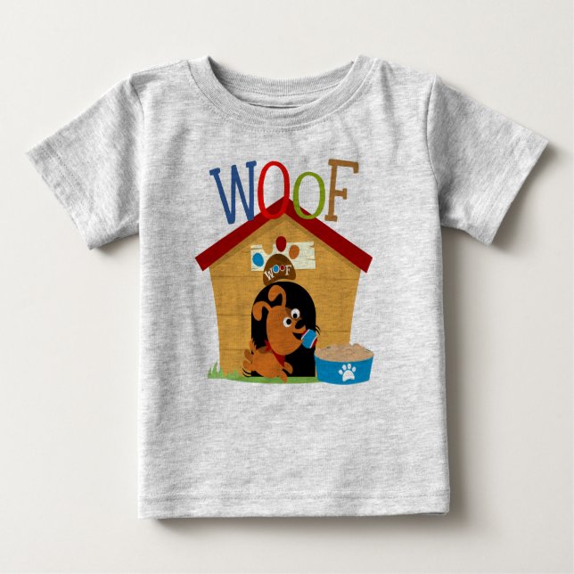 Camiseta Para Bebê Cachorro (Frente)
