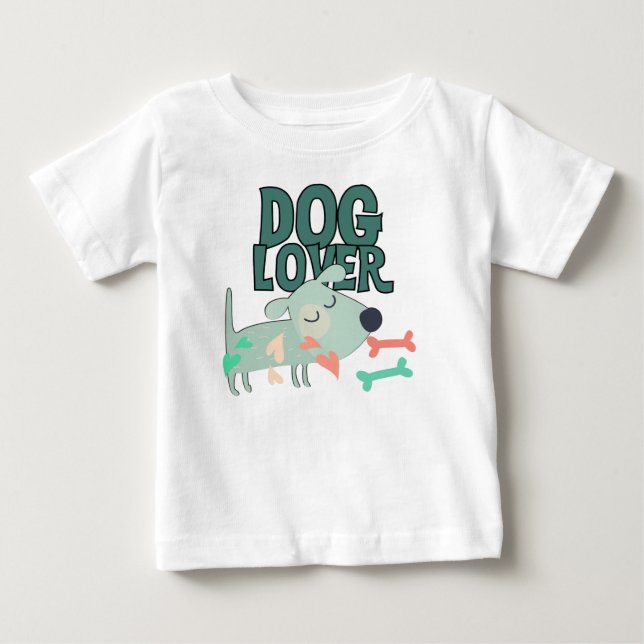 Camiseta Para Bebê Cachorro (Frente)