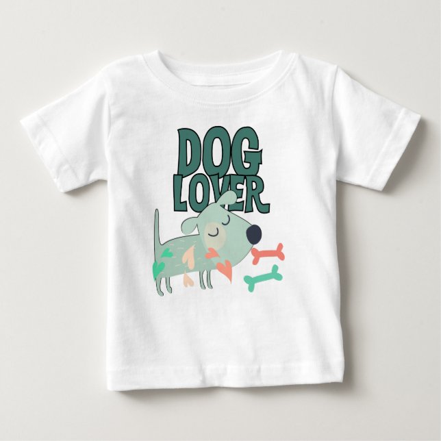 Camiseta Para Bebê Cachorro (Frente)