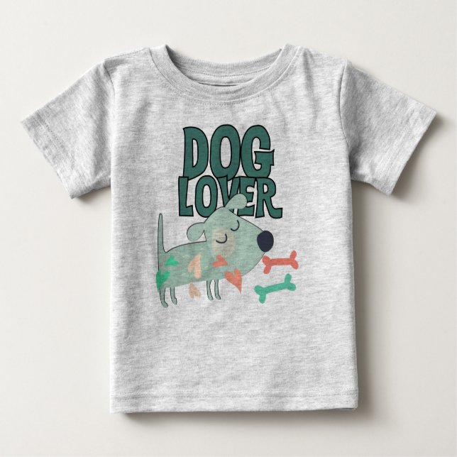 Camiseta Para Bebê Cachorro (Frente)