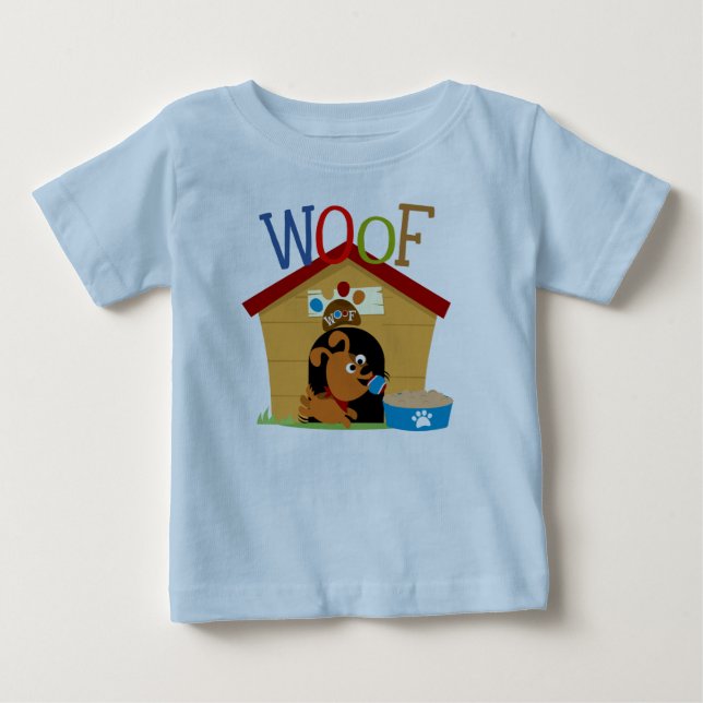 Camiseta Para Bebê Cachorro (Frente)