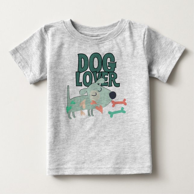Camiseta Para Bebê Cachorro (Frente)