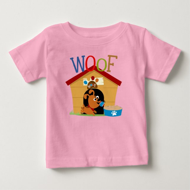 Camiseta Para Bebê Cachorro (Frente)