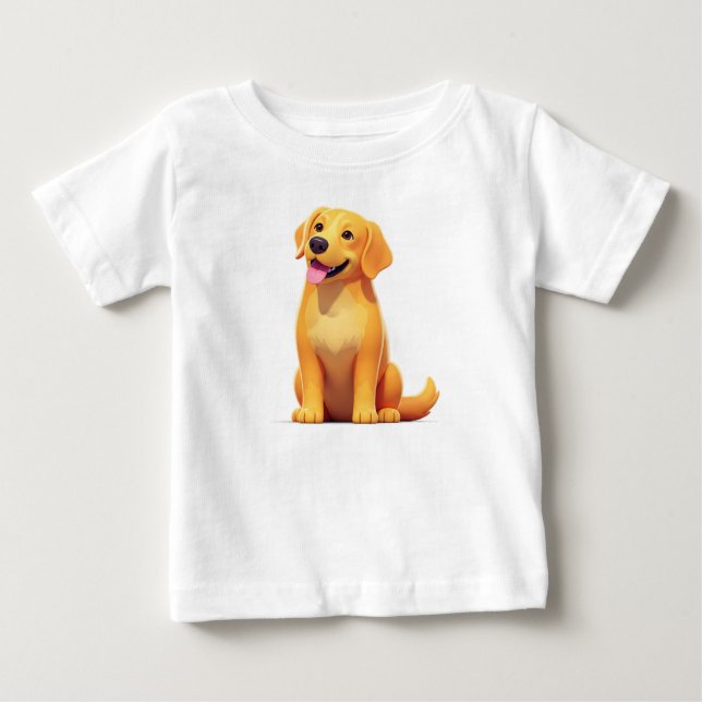 Camiseta Para Bebê cachorro  (Frente)