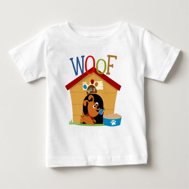 Camiseta Para Bebê Cachorro (Frente)