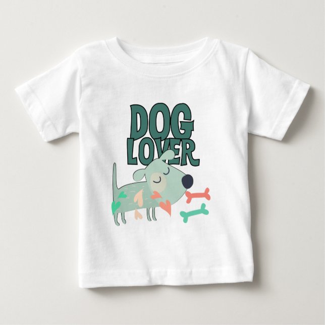 Camiseta Para Bebê Cachorro (Frente)