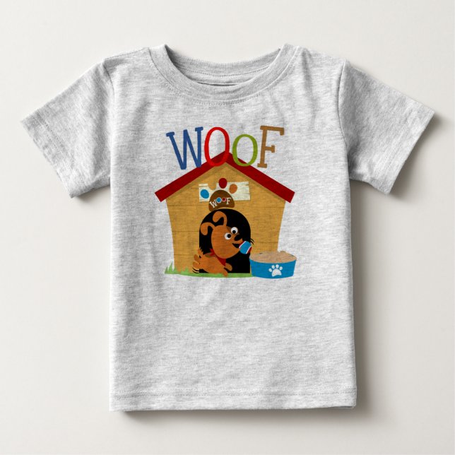 Camiseta Para Bebê Cachorro (Frente)