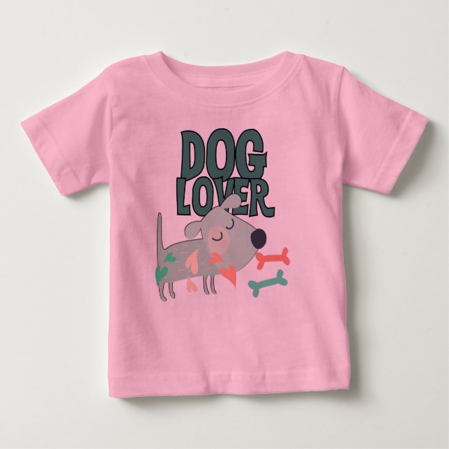 Camiseta Para Bebê Cachorro (Frente)