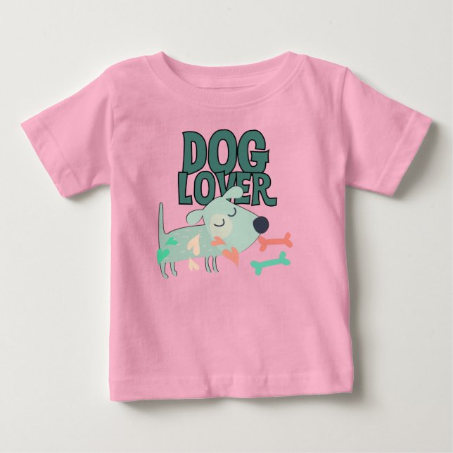 Camiseta Para Bebê Cachorro (Frente)
