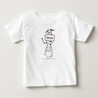 Camiseta Para Bebê Cachorro Acrobata Fofo Personalizado