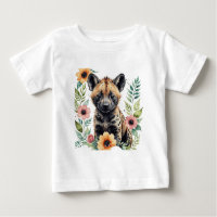 Cachorro africano pintado fofo, cachorro selvagem