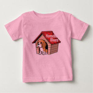 Camiseta Para Bebê Cachorro Bonito da Raça Beagle Casa Lar Cartoon Ma