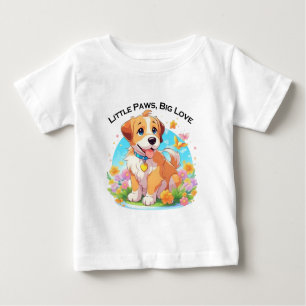 Camiseta Para Bebê Cachorro Cachorro