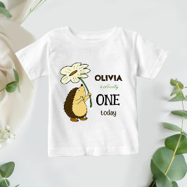 Camiseta Para Bebê Cachorro com flor