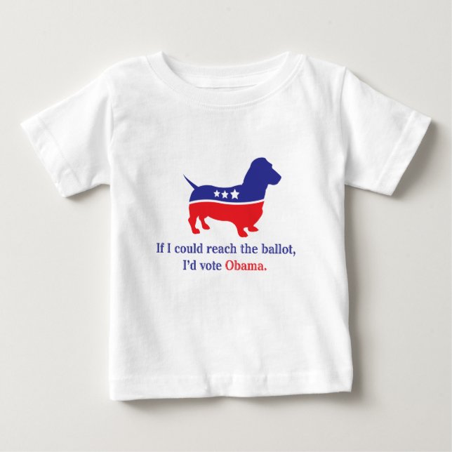 Camiseta Para Bebê Cachorro, Dachshund. (Frente)