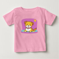 Cachorro de Desenho Animado Adorável Com Expressão
