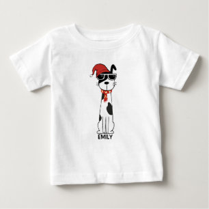 Camiseta Para Bebê Cachorro de Inverno Legal 1