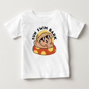 Camiseta Para Bebê Cachorro de Verão legal flutuante - Festa de Pisci