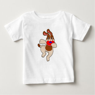 Camiseta Para Bebê Cachorro em Reprodução
