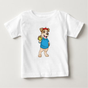 Camiseta Para Bebê Cachorro em Tênis com Tênis