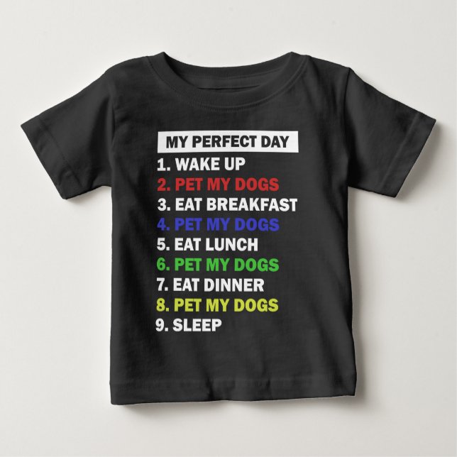 Camiseta Para Bebê Cachorro Engraçado Cachorro  (Frente)