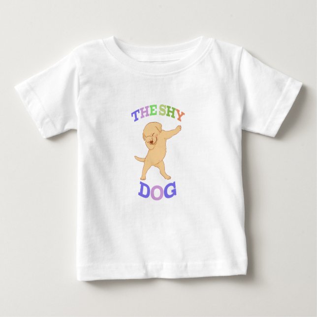 Camiseta Para Bebê Cachorro Fofo (Frente)