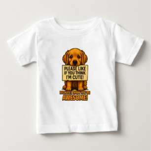 Camiseta Para Bebê Cachorro Fofo, Citação Divertida de Amante de Cães
