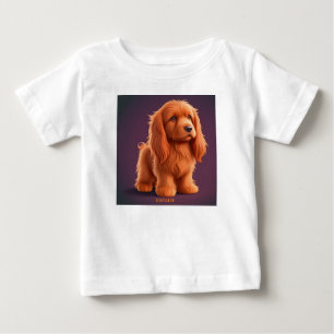 Camiseta Para Bebê Cachorro Irlandês Cachorro