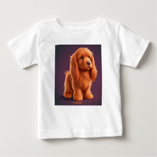 Camiseta Para Bebê Cachorro Irlandês Cachorro