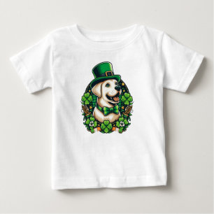 Camiseta Para Bebê Cachorro Justo do Dia de São Patrício