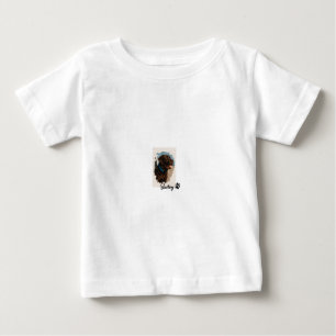 Camiseta Para Bebê Cachorro Labrador de Chocolate Bonito - Bailey P