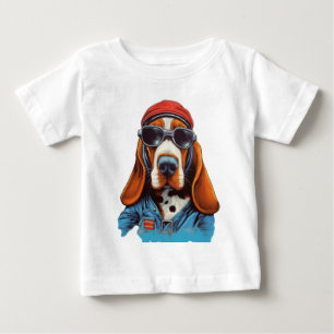 Camiseta Para Bebê Cachorro legal
