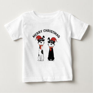 Camiseta Para Bebê Cachorro Legal Feliz Natal