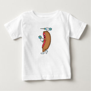 Camiseta Para Bebê Cachorro nas Trevas com Dart.PNG