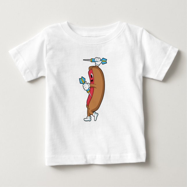 Camiseta Para Bebê Cachorro nas Trevas com Dart.PNG (Frente)