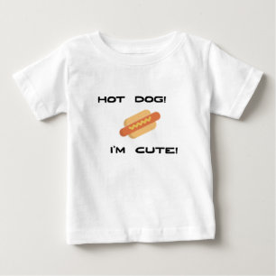 Camiseta Para Bebê Cachorro Quente Eu sou Bonitinho