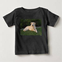 Camiseta Para Bebê Cachorro Relaxando