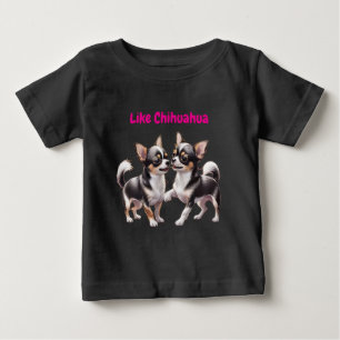 Camiseta Para Bebê Cachorros engraçados Chihuahua