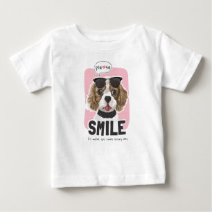Camiseta Para Bebê Cachorros são o meu lugar feliz: compartilhem a al