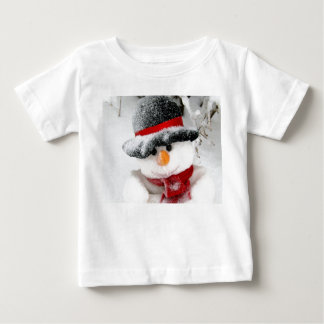 Camiseta Para Bebê Caçoa o Tshirt do boneco de neve