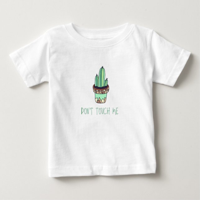 Camiseta Para Bebê Cacto bebê engraçado (Frente)