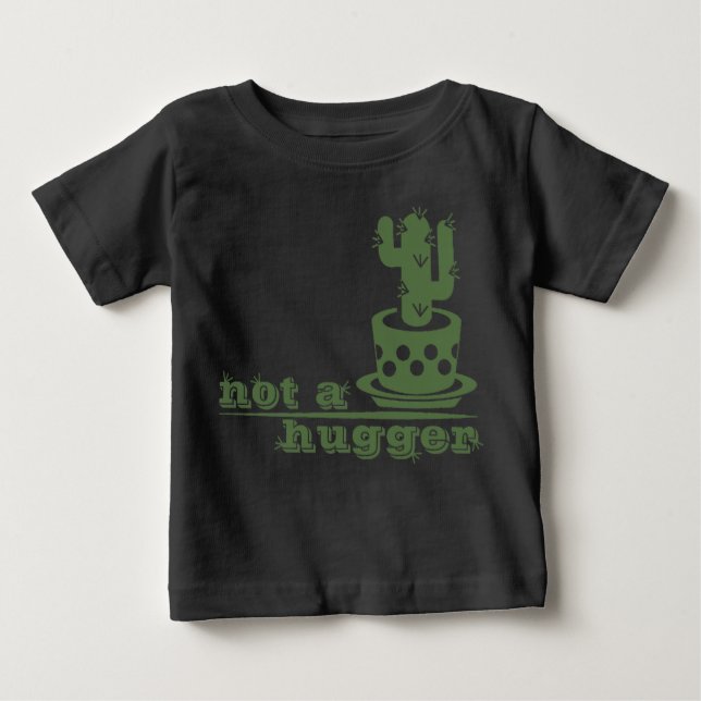 Camiseta Para Bebê Cactos não é um cacto engraçado (Frente)