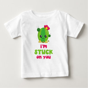 Camiseta Para Bebê Cactus bonito, Kawaii Cactus, estou preso em você