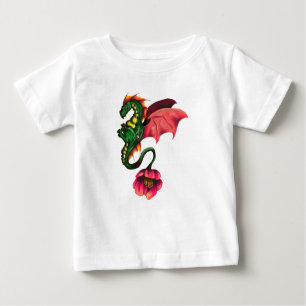 Camiseta Para Bebê Cactus Dragon