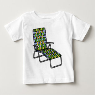 Camiseta Para Bebê Cadeira de Jardim Chaise Lounge