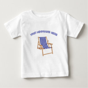 Camiseta Para Bebê Cadeira de Jardim Vintage com Mensagem Personaliza