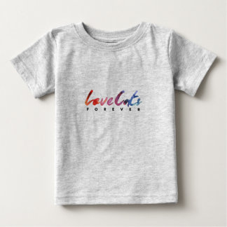 CAMISETA PARA BEBÊ CÃES GATOS PARA SEMPRE