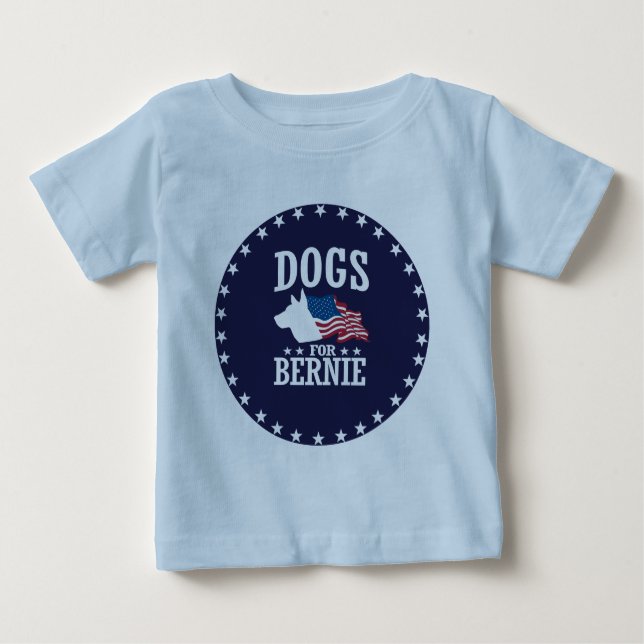 CAMISETA PARA BEBÊ CÃES PARA MÁQUINAS DE LIXAR DE BERNIE (Frente)