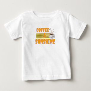 Camiseta Para Bebê Café & Luz Solar – Vibrações Positivas da Manhã
