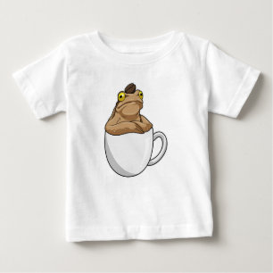 Camiseta Para Bebê Café sapo